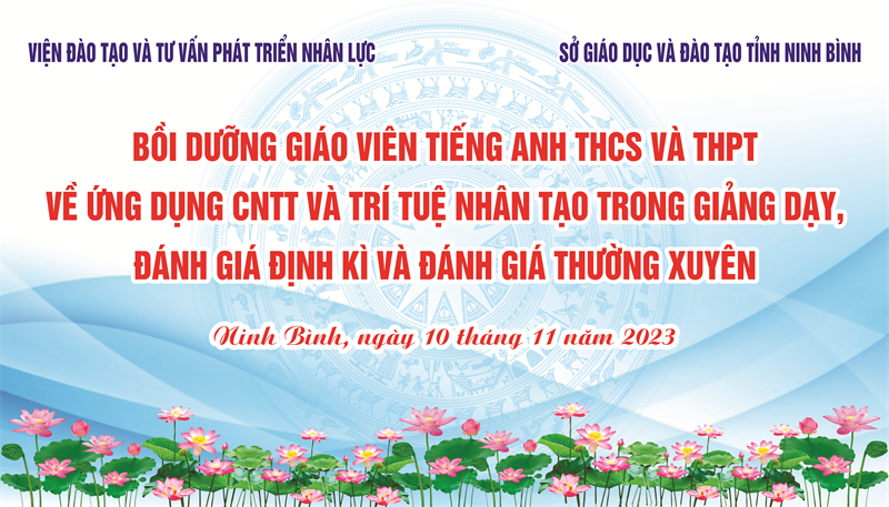 Sở giáo dục và đạo tạo tỉnh Ninh Bình bồi giưỡng giáo viên tiếng anh THCS và THPT 