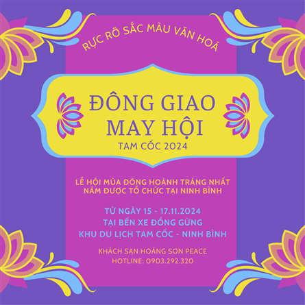 LỄ HỘI MÙA ĐÔNG TỔ CHỨC TẠI TAM CỐC - NINH BÌNH