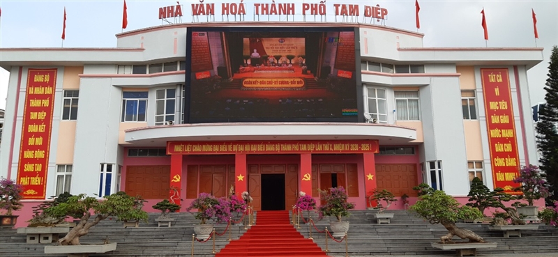 Khách sạn Hoàng Sơn Peace phục vụ đại hội Đảng bộ TP.Tam Điệp lần thứ X