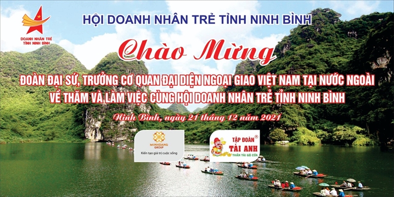 Chương trình toạ đàm, giao lưu kết nối đoàn đại sứ, trưởng cơ quan đại diện ngoại giao Việt Nam tại nước ngoài và Hội doanh nhân trẻ tỉnh Ninh Bình